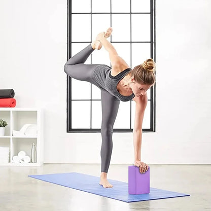 EVA Yoga Block Solid Color Yoga Balance Bricks Moisture-Proof High Density Yoga Blocks Body Shaping Yoga Blocks for Yoga Pilates