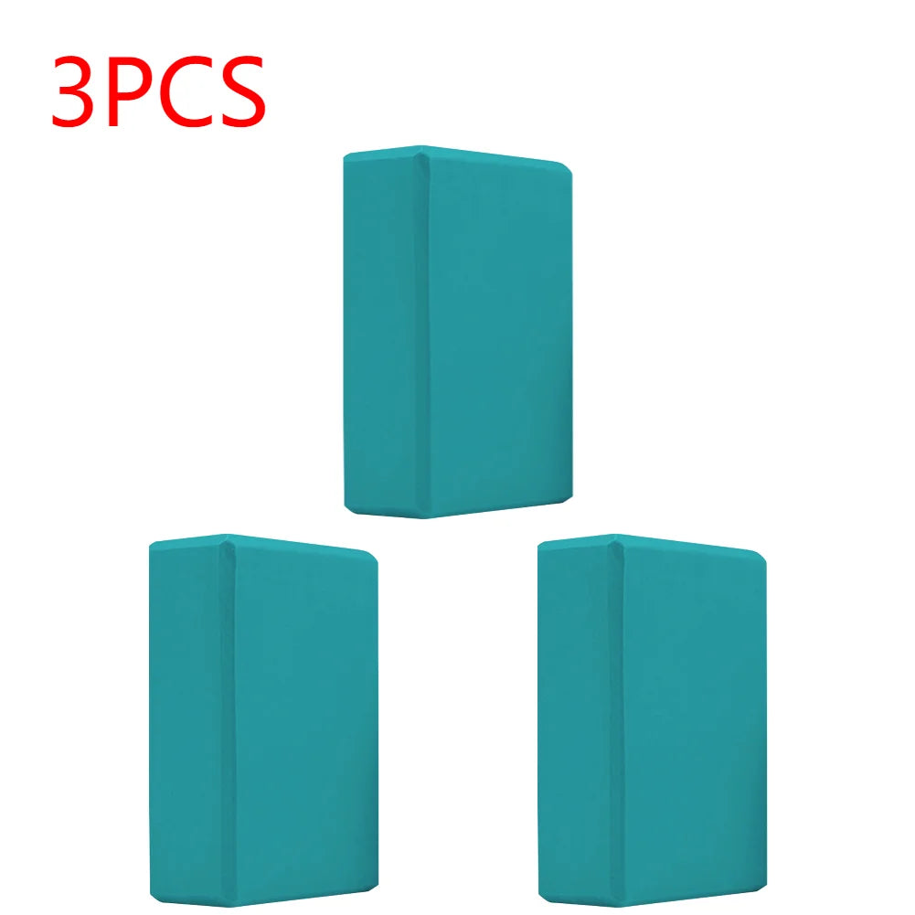 EVA Yoga Block Solid Color Yoga Balance Bricks Moisture-Proof High Density Yoga Blocks Body Shaping Yoga Blocks for Yoga Pilates
