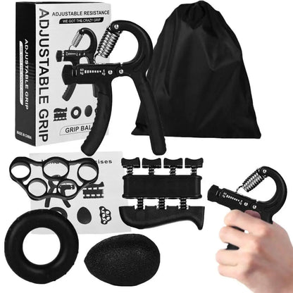 5pcs Hand Grip Strengthener Wrist Strengthener Kit Adjustable Forearm Grip Resistance Hand Gripper Finger Exerciser For Fitness