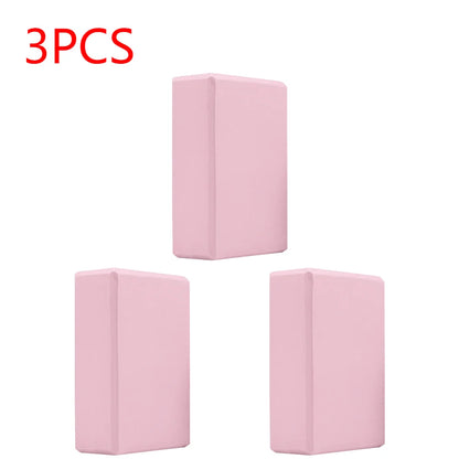EVA Yoga Block Solid Color Yoga Balance Bricks Moisture-Proof High Density Yoga Blocks Body Shaping Yoga Blocks for Yoga Pilates