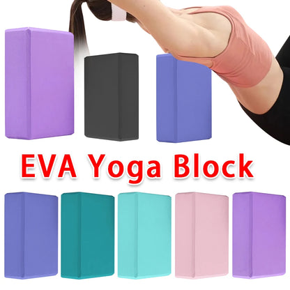 EVA Yoga Block Solid Color Yoga Balance Bricks Moisture-Proof High Density Yoga Blocks Body Shaping Yoga Blocks for Yoga Pilates