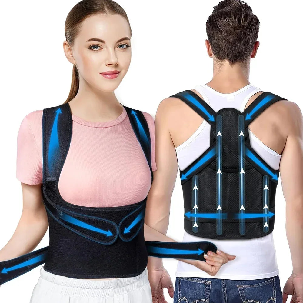 Back Support Brace Posture Corrector for Women and Men Back Straightener Posture Corrector Scoliosis and Hunchback Correction