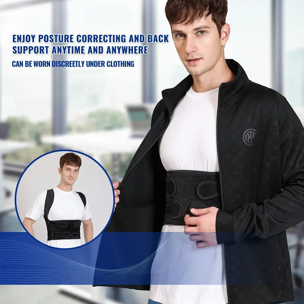 Back Support Brace Posture Corrector for Women and Men Back Straightener Posture Corrector Scoliosis and Hunchback Correction