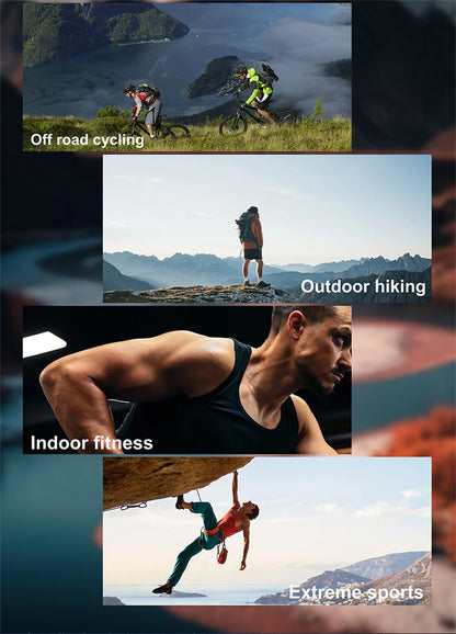 Sport Smart Watch Men 360*360 HD Screen LED Light Heart Rate Fitness Waterproof Voice Assistant BT Call Smartwatch For Huawei