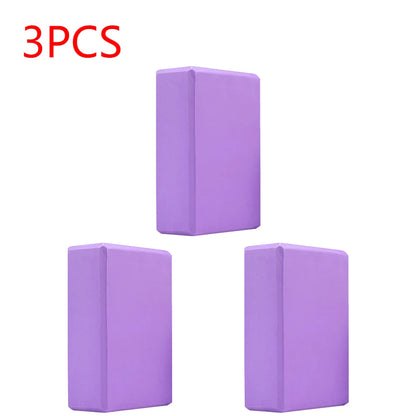 EVA Yoga Block Solid Color Yoga Balance Bricks Moisture-Proof High Density Yoga Blocks Body Shaping Yoga Blocks for Yoga Pilates