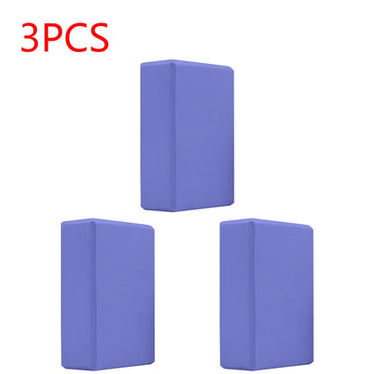 EVA Yoga Block Solid Color Yoga Balance Bricks Moisture-Proof High Density Yoga Blocks Body Shaping Yoga Blocks for Yoga Pilates