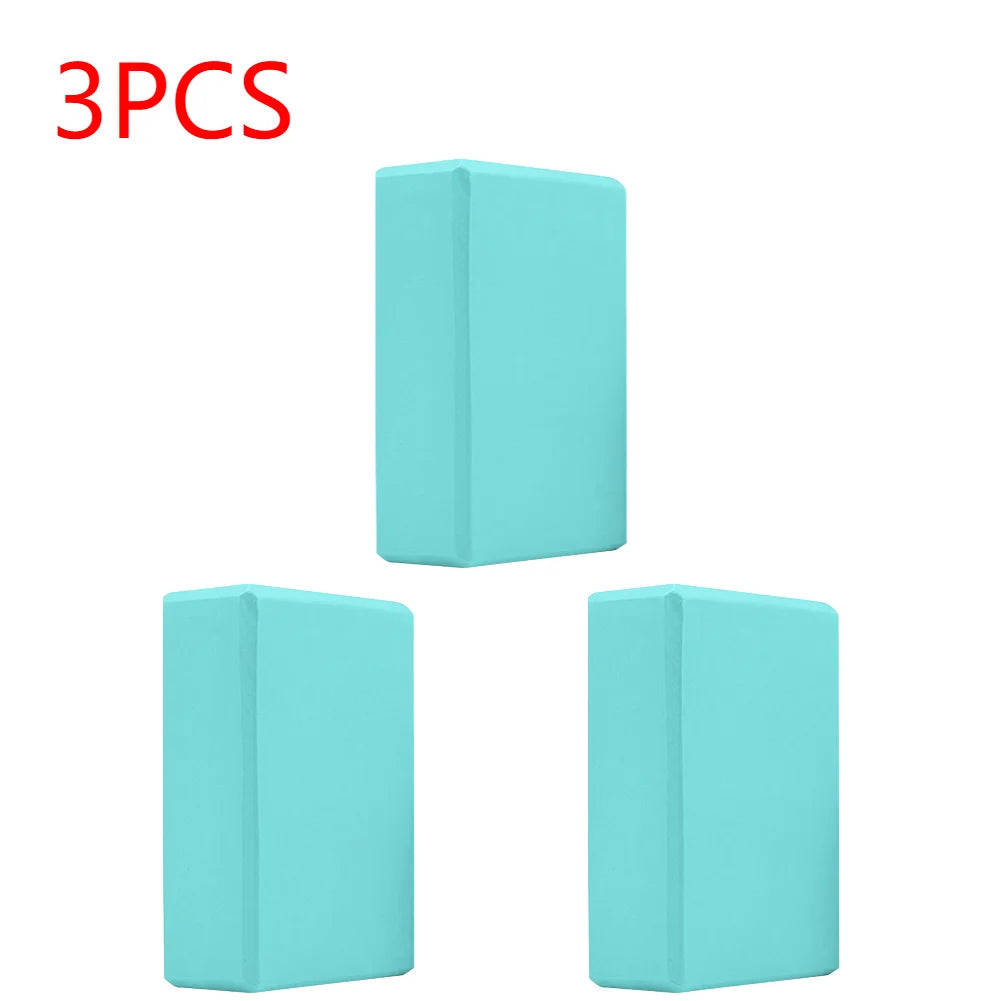 EVA Yoga Block Solid Color Yoga Balance Bricks Moisture-Proof High Density Yoga Blocks Body Shaping Yoga Blocks for Yoga Pilates